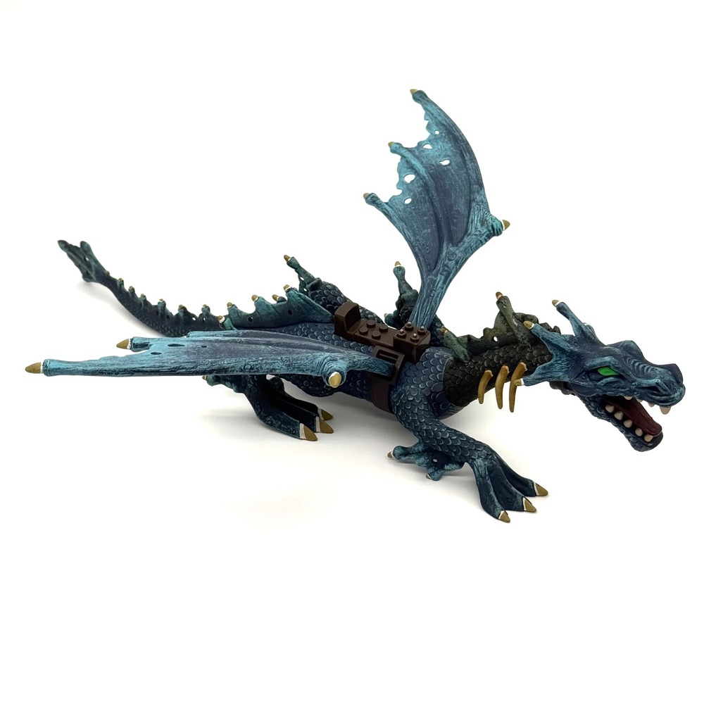 Mega Bloks Dragons Krystal Wars Blue Figure Action Toy Flapping Wings Vintage